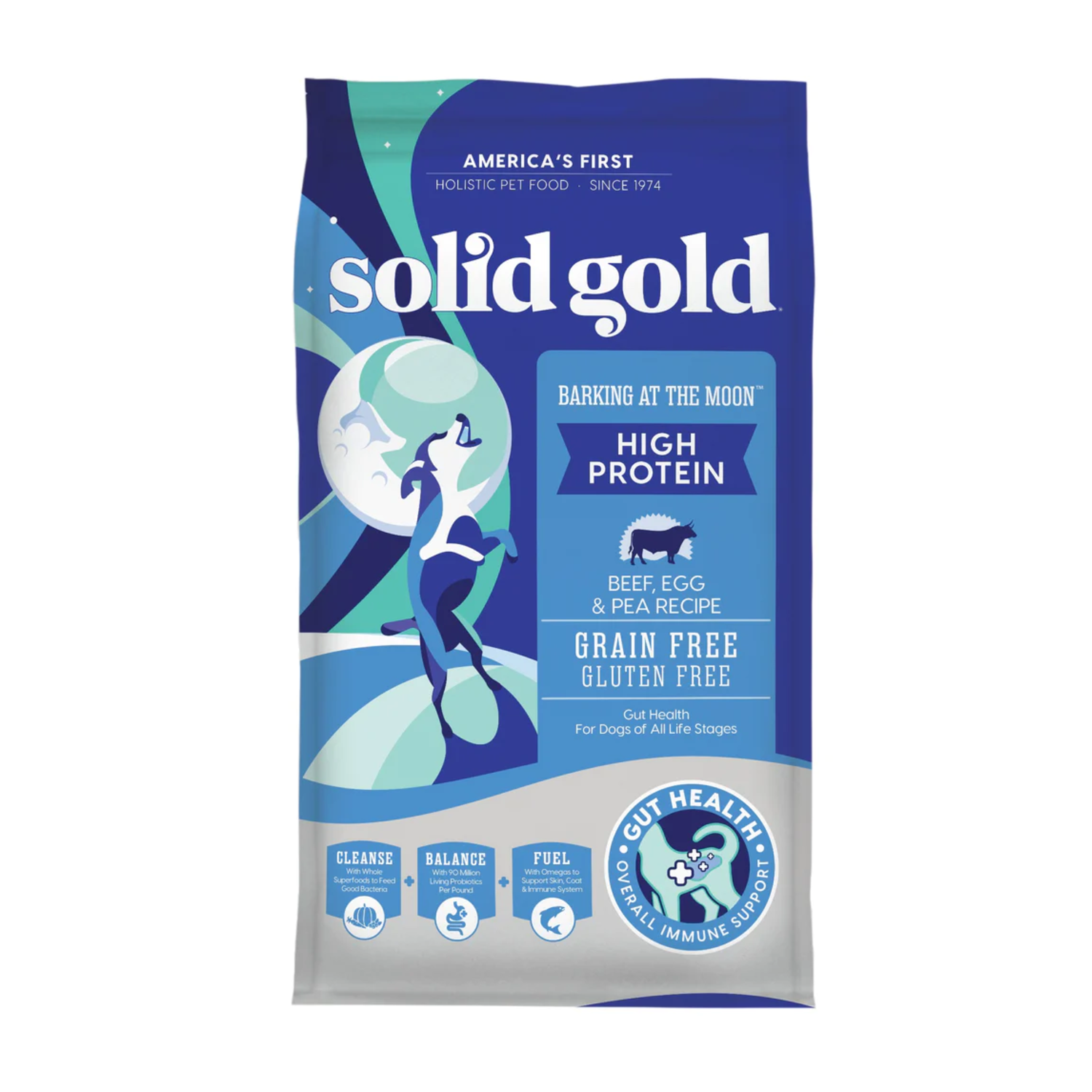 Solid Gold Barking At The Moon Beef Alimento Seco De Res Libre De 